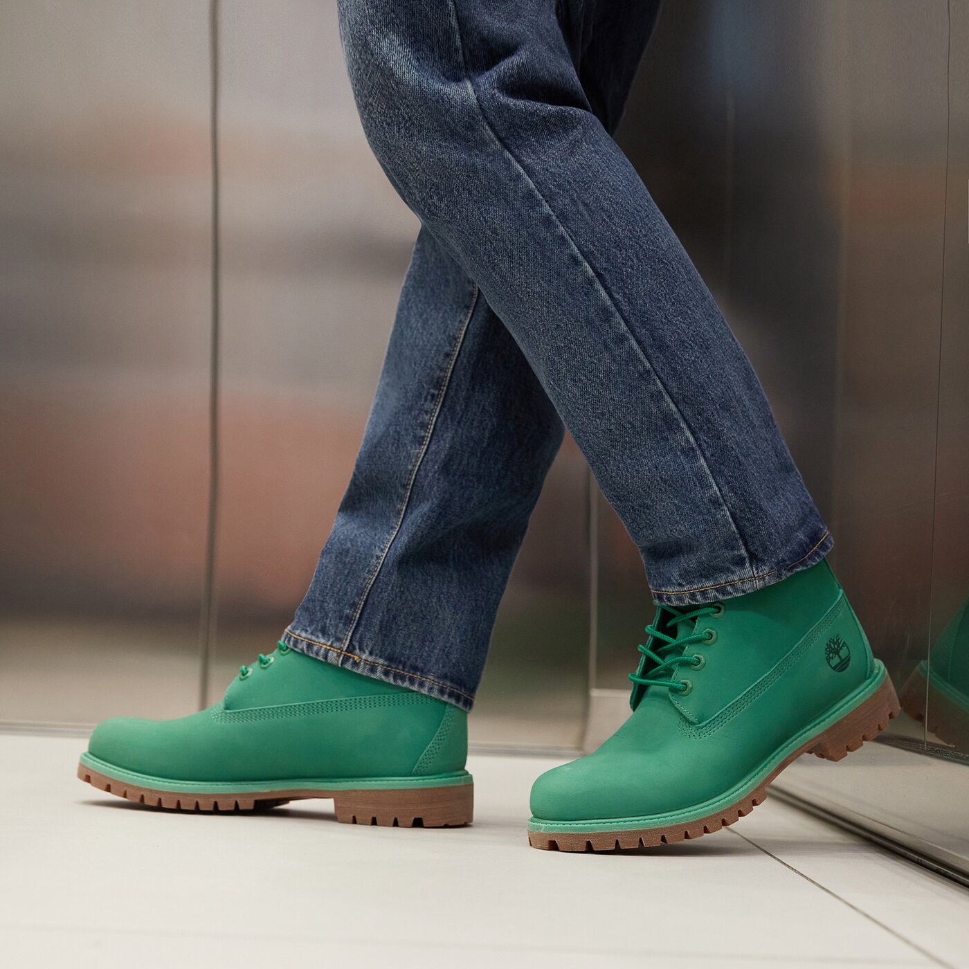 Мъжки боти TIMBERLAND 6 INCH PREMIUM BOOT tb0a5vmhj301 цвят зелен