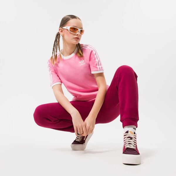Дамска тениска ADIDAS ТЕНИСКА 3 STRIPES hl6687 цвят розов