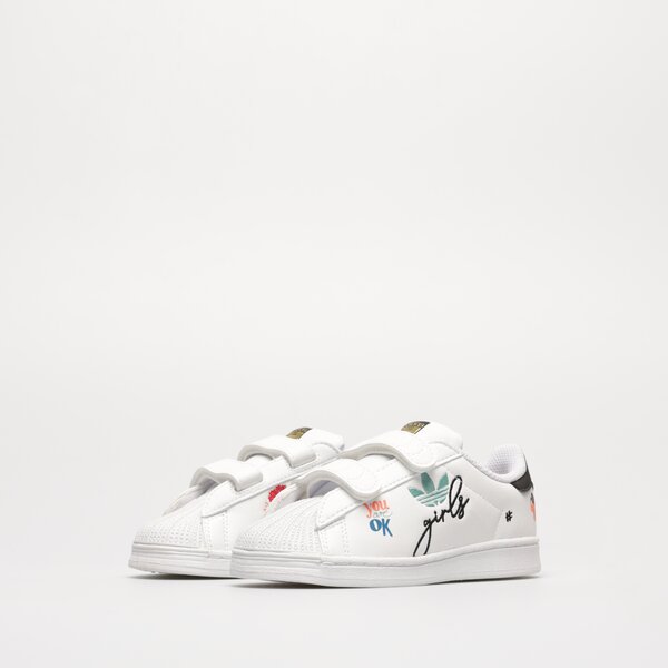 Детски маратонки ADIDAS SUPERSTAR PU.CF I h00779 цвят бял