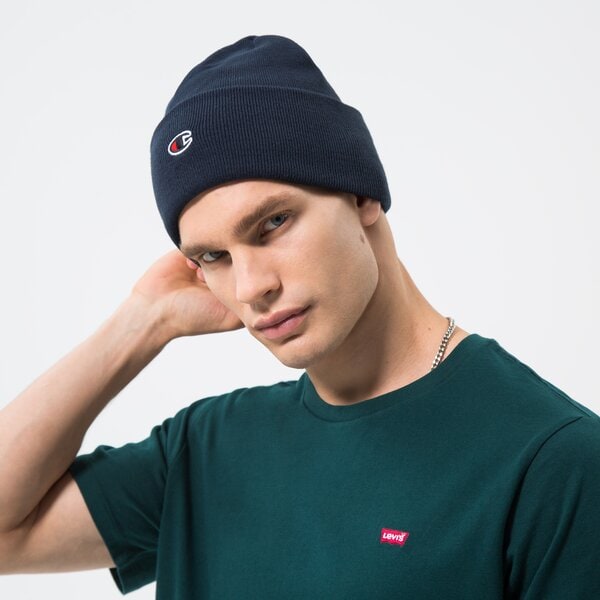 Дамска зимна шапка CHAMPION ШАПКА BEANIE CAP 805679bs538 цвят тъмносин