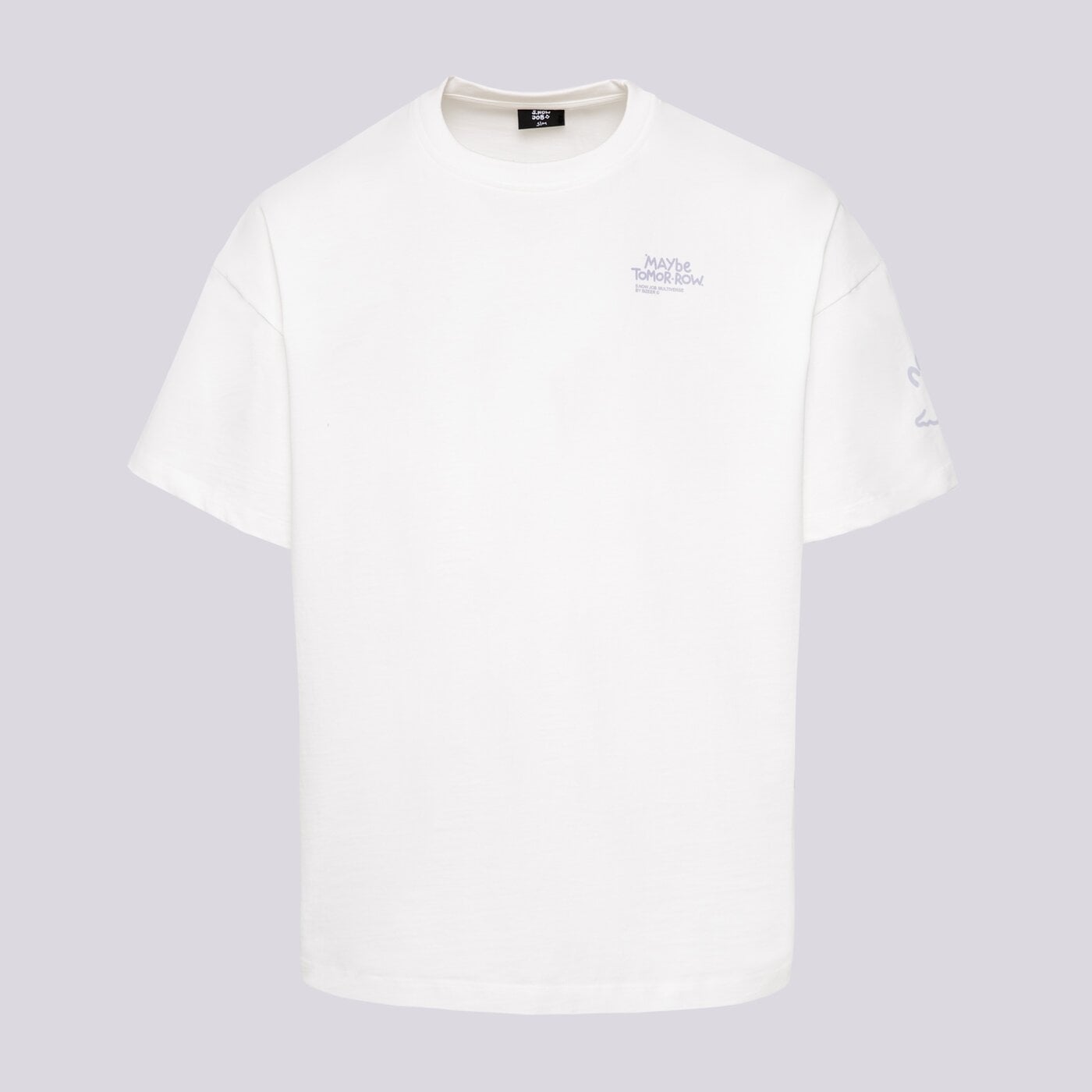 Мъжка тениска S.NOW JOB SIZEER ТЕНИСКА “MAYBE” NATURAL WHITE si123tsu50001 цвят бял