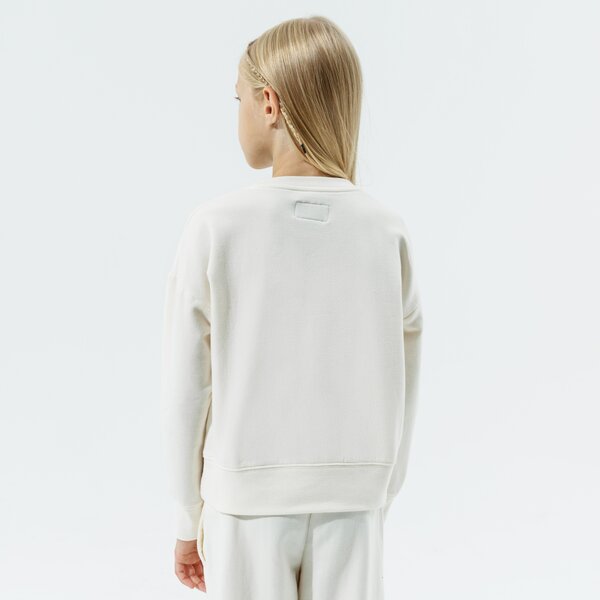 Детски суичър JORDAN СУИТЧЪР JORDAN ESSENTIALS CREW GIRL 45a859-w5t цвят бежов