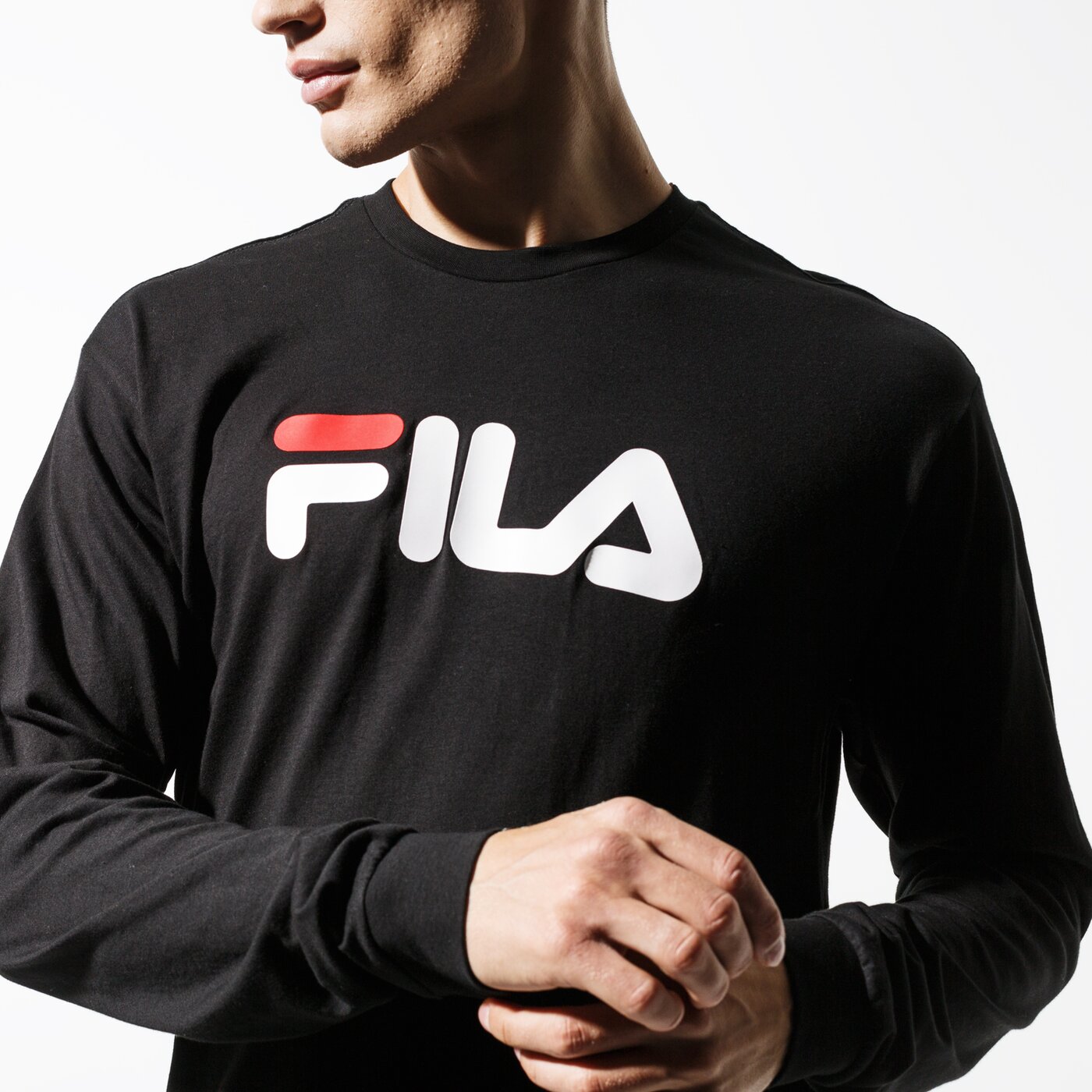 Мъжка тениска FILA ТЕНИСКА PURE LONG SLEEVE SHIRT 681092002 цвят черен