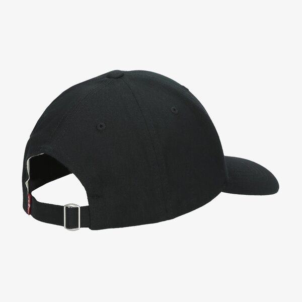 Дамска шапка с козирка LEVI'S ШАПКА MID BATWING FLEXFIT 38021-0251 цвят черен