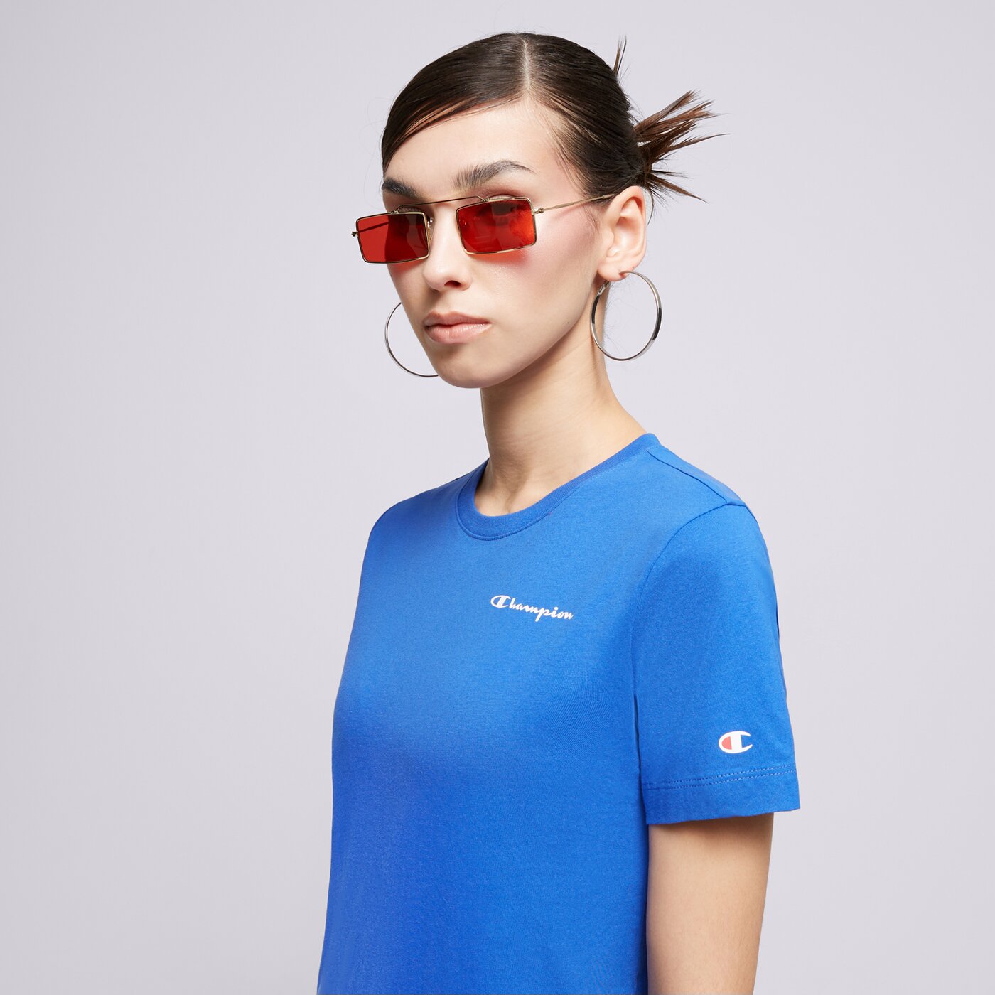 Дамска тениска CHAMPION ТЕНИСКА CREWNECK ТЕНИСКА 116934bs071 цвят син