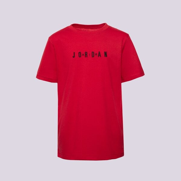 Детска тениска JORDAN ТЕНИСКА JDB MJ WORDMARK EMB CREW BOY 95d634-r78 цвят червен