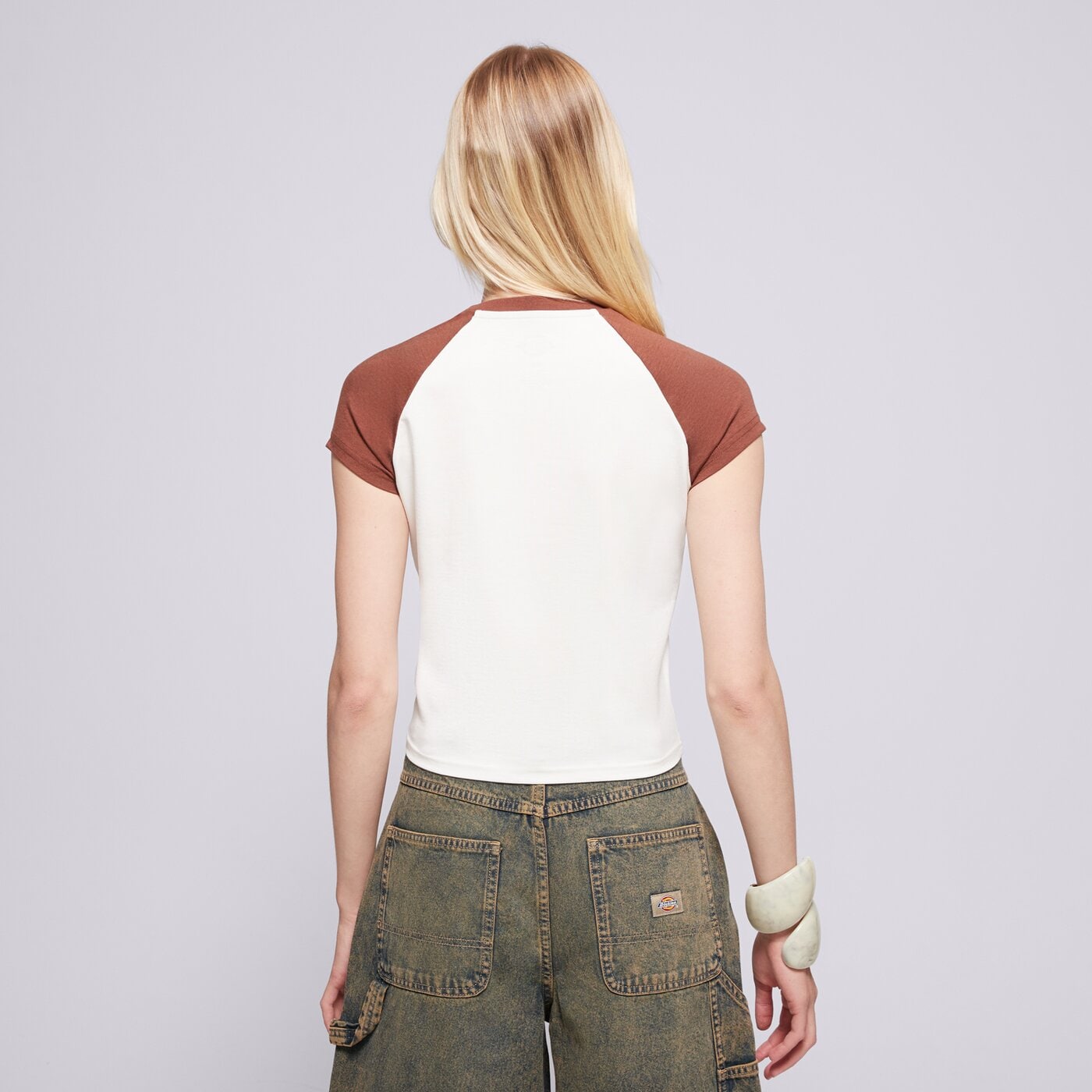 Дамска тениска DICKIES ПОТНИК DICKIES ROPE SS TEE W dk0a4z8mk471 цвят кафяв