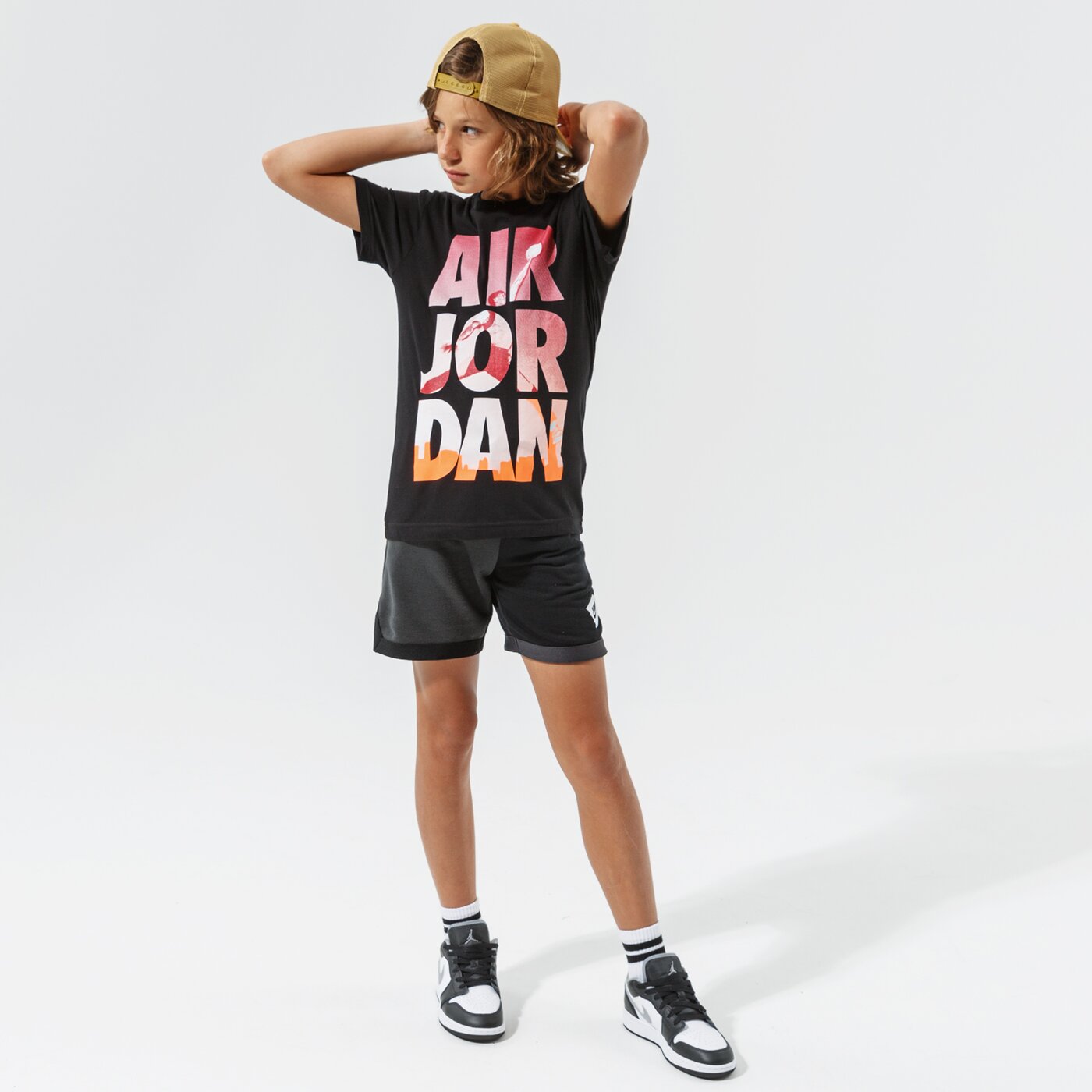  JORDAN ШОРТИ JUMPMAN FT SHORT BOY 95a551-023 цвят черен