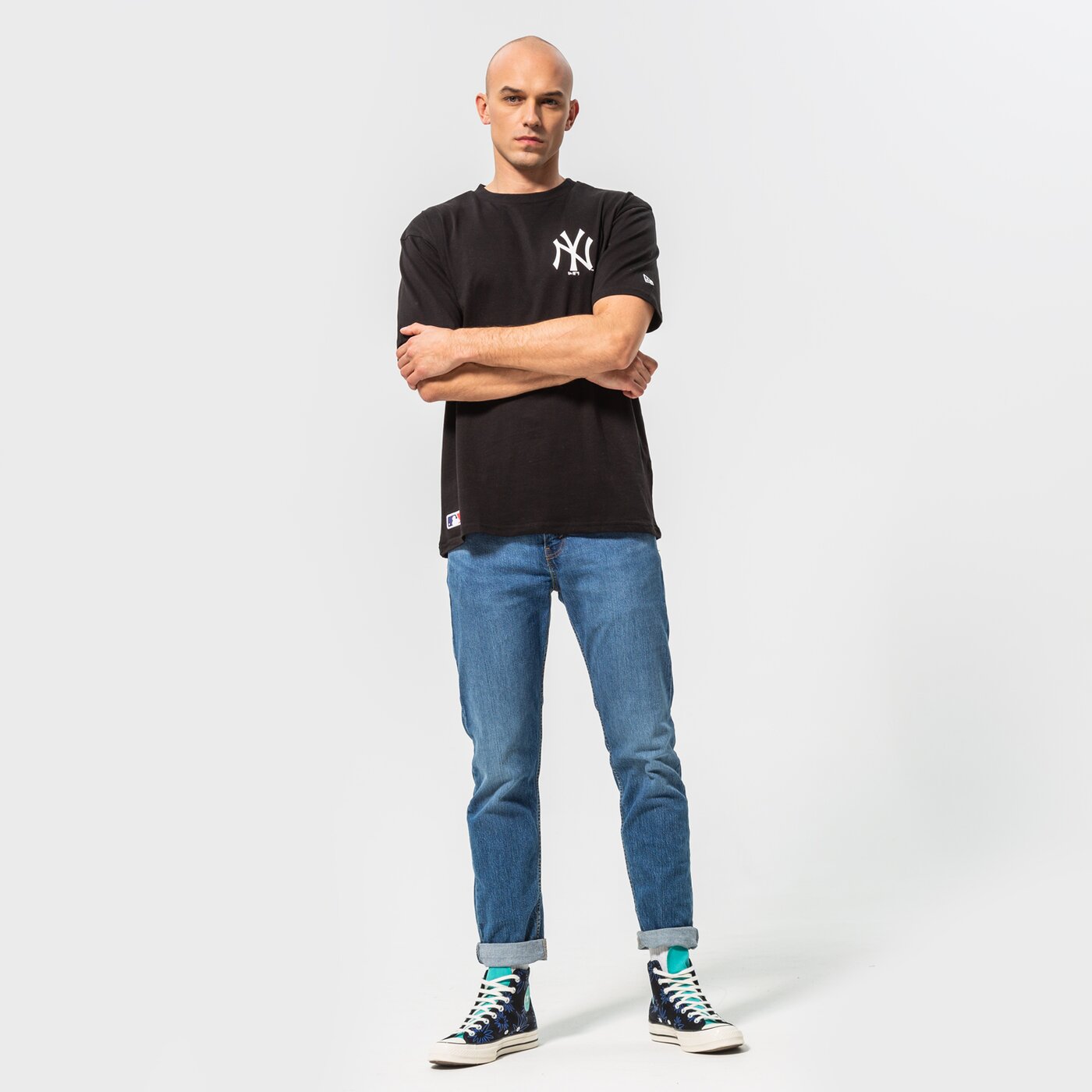 Мъжка тениска NEW ERA ТЕНИСКА MLB ESSS LC OS NYY NEW YORK YANKEES 12195450 цвят черен