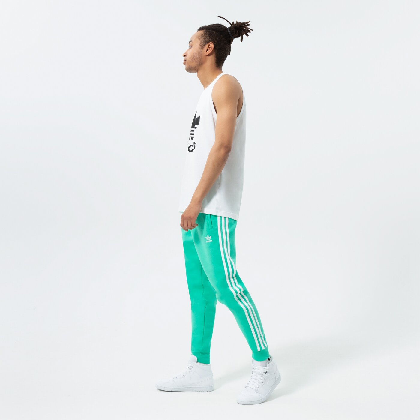 Мъжки панталони ADIDAS ПАНТАЛОНИ 3-STRIPES PANT hf2102 цвят зелен