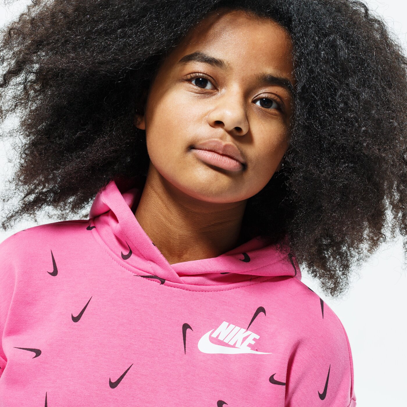 Детски суичър NIKE СУИТЧЪР С КАЧУЛКА SPORTSWEAR cz2566-684 цвят розов