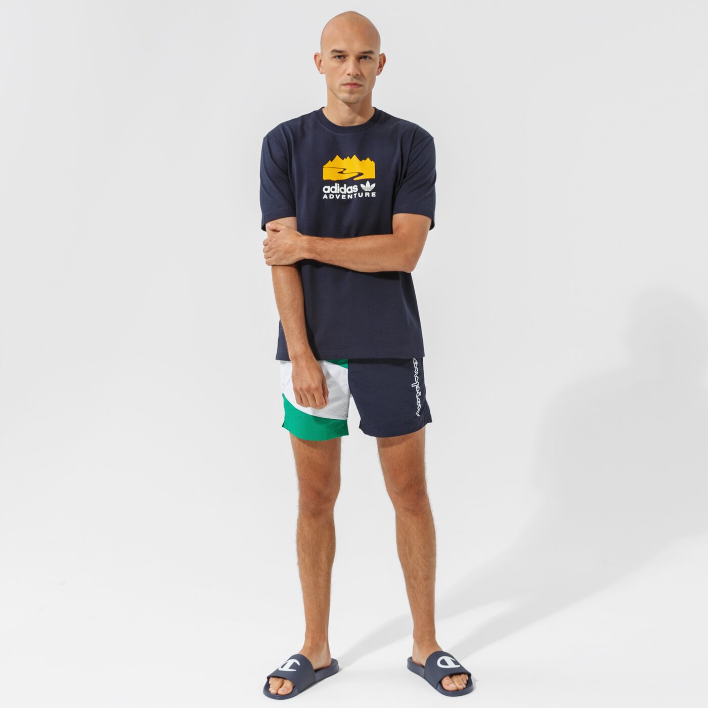 Мъжки къси панталони CHAMPION ШОРТИ BEACHSHORT 214446gs018 цвят многоцветен