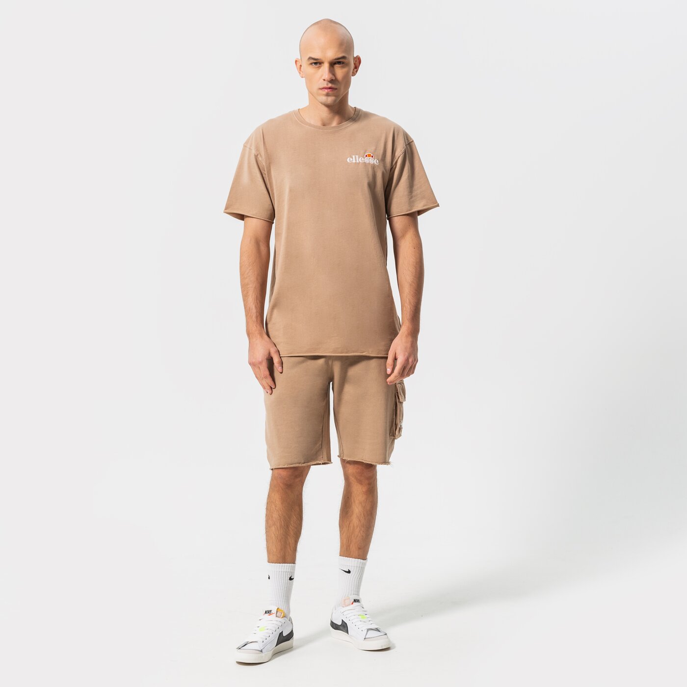 Мъжки къси панталони ELLESSE ШОРТИ NEEM SHORT BRWN shm13798200 цвят кафяв