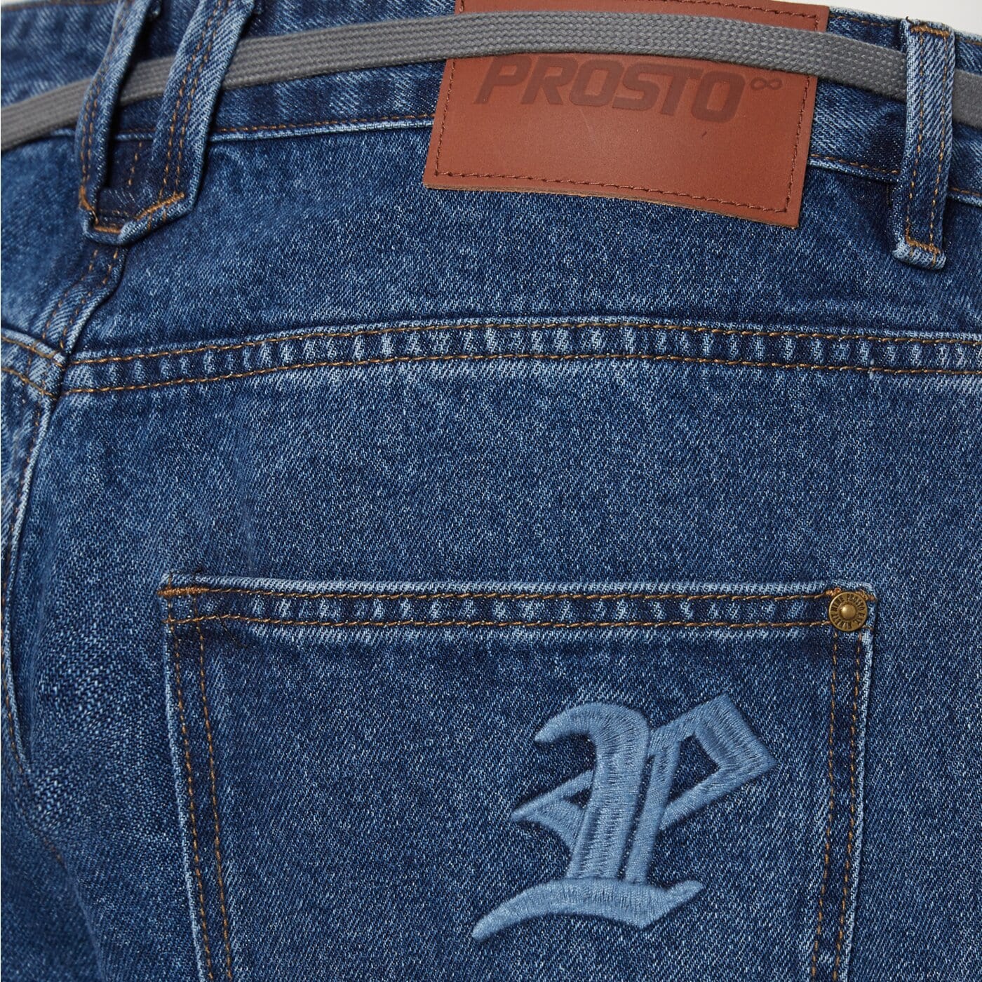 Мъжки панталони PROSTO ДЪНКОВИ ПАНТАЛОНИ BAGGY TARMAC BLUE kl252mpan3012 цвят син