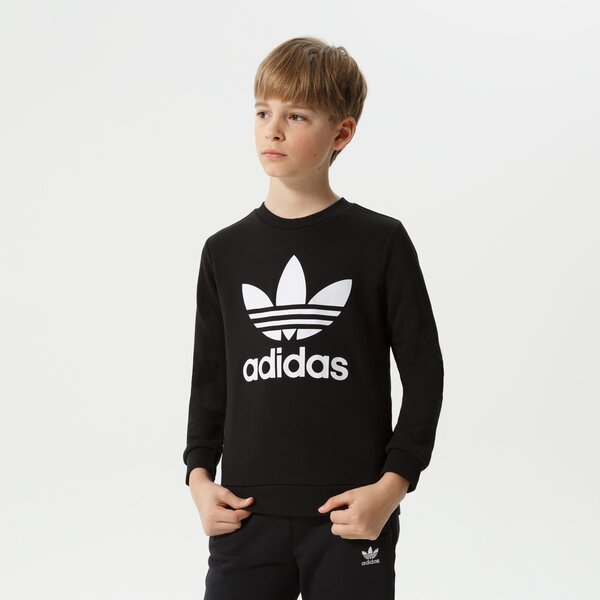 Детски суичър ADIDAS СУИТЧЪР TREFOIL CREW BOY ed7797 цвят черен