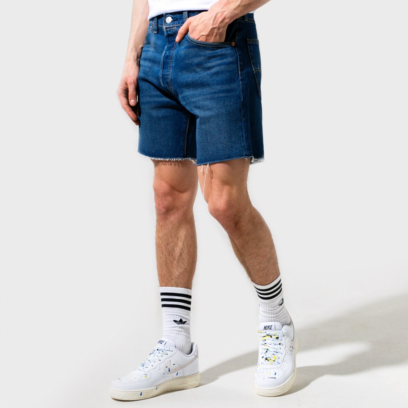 Мъжки къси панталони LEVI'S ШОРТИ 501 93 SHORTS 85221-0012 цвят син