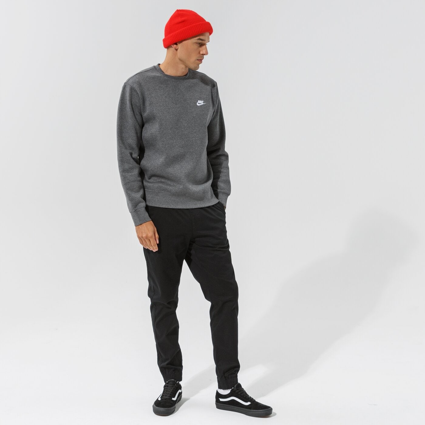 Мъжки суичър NIKE СУИТЧЪР SPORTSWEAR CLUB FLEECE bv2662-071 цвят сив