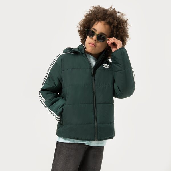 Детска преходно яке ADIDAS ЯКЕ PADDED JACKET BOY hk0386 цвят зелен