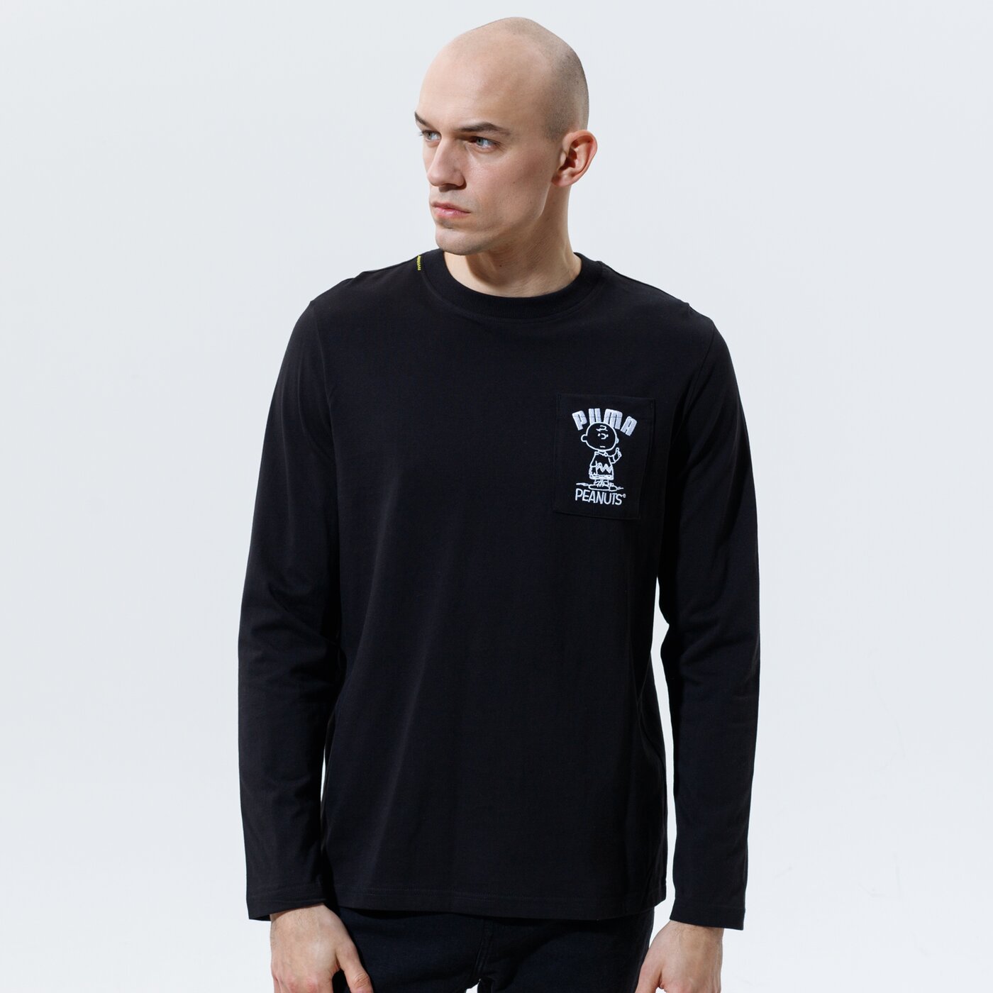 Мъжка тениска PUMA ТЕНИСКА PUMA X PEANUTS LS TEE 53061301 цвят черен
