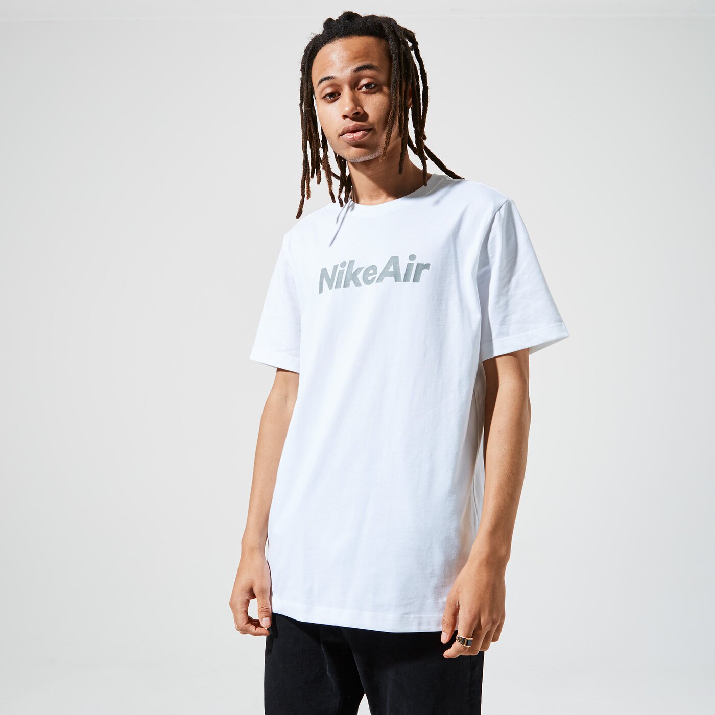 Мъжка тениска NIKE ТЕНИСКА M NSW SS TEE AIR HBR 1 cu7344-100 цвят бял