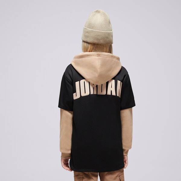 Детски суичър JORDAN СУИТЧЪР  HOODED JUMPMAN BASEBALL P BOY 95d542-023 цвят черен