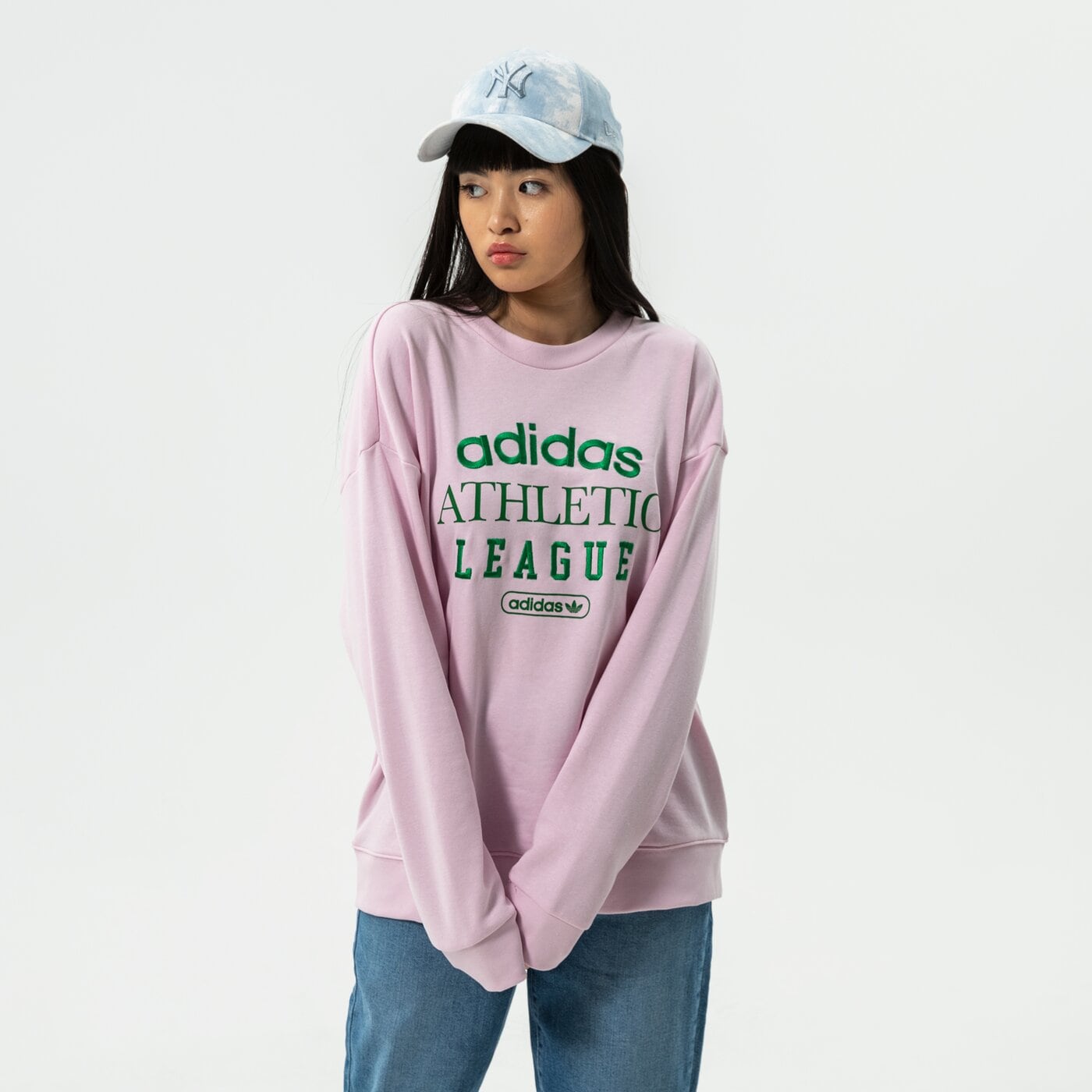 Дамски суичър ADIDAS СУИТЧЪР CREW hl0043 цвят розов