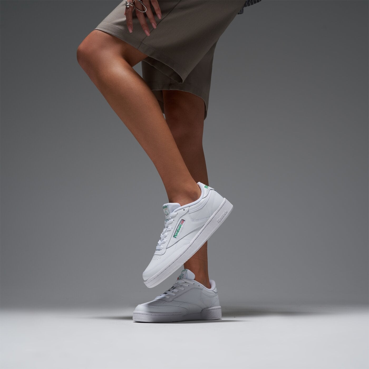 Мъжки маратонки REEBOK CLUB C 85 LEATHER 100000155 цвят бял