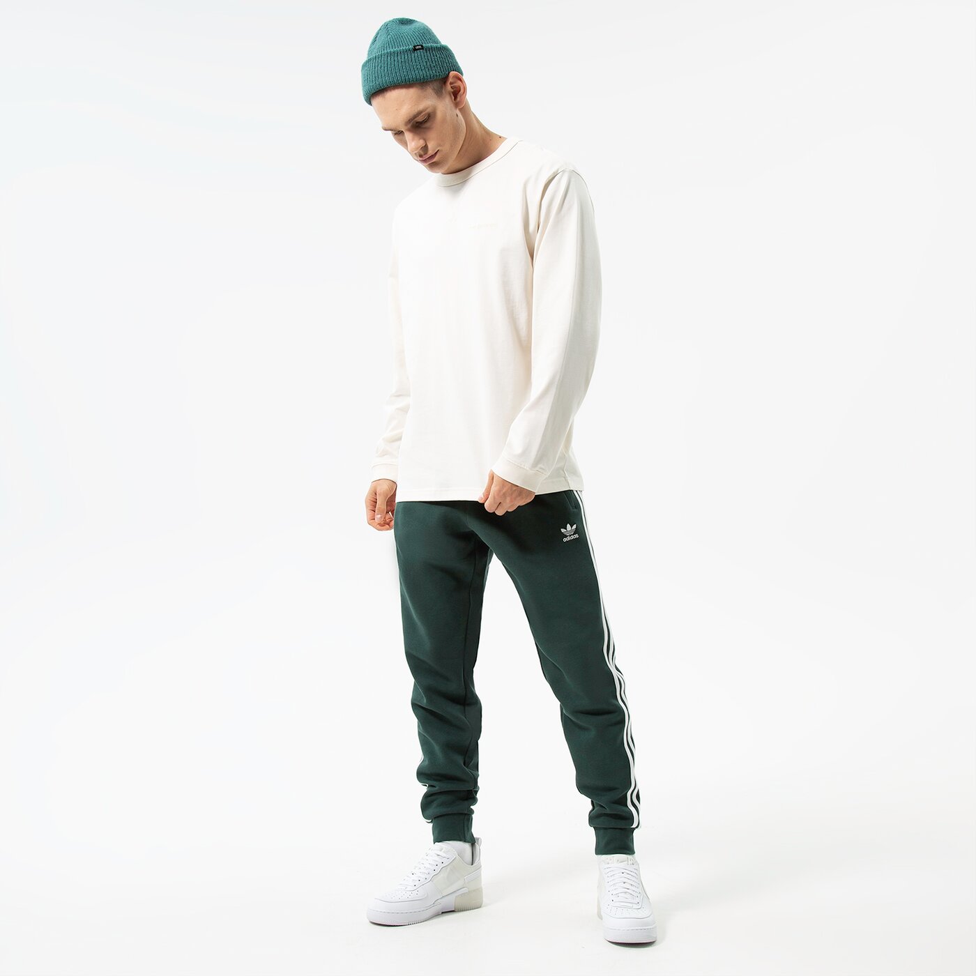 Мъжки панталони ADIDAS ПАНТАЛОНИ 3-STRIPES PANT hk7299 цвят зелен