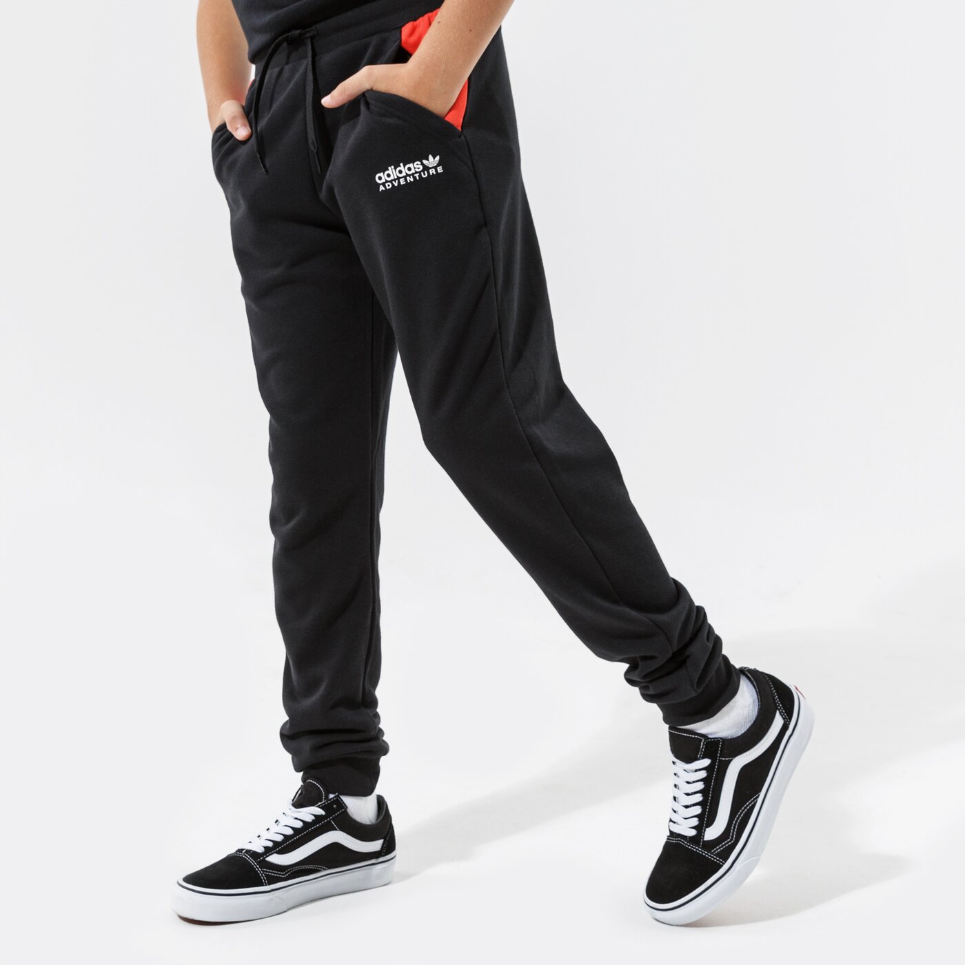 Детски панталони ADIDAS ПАНТАЛОНИ PANTS BOY h31228 цвят черен