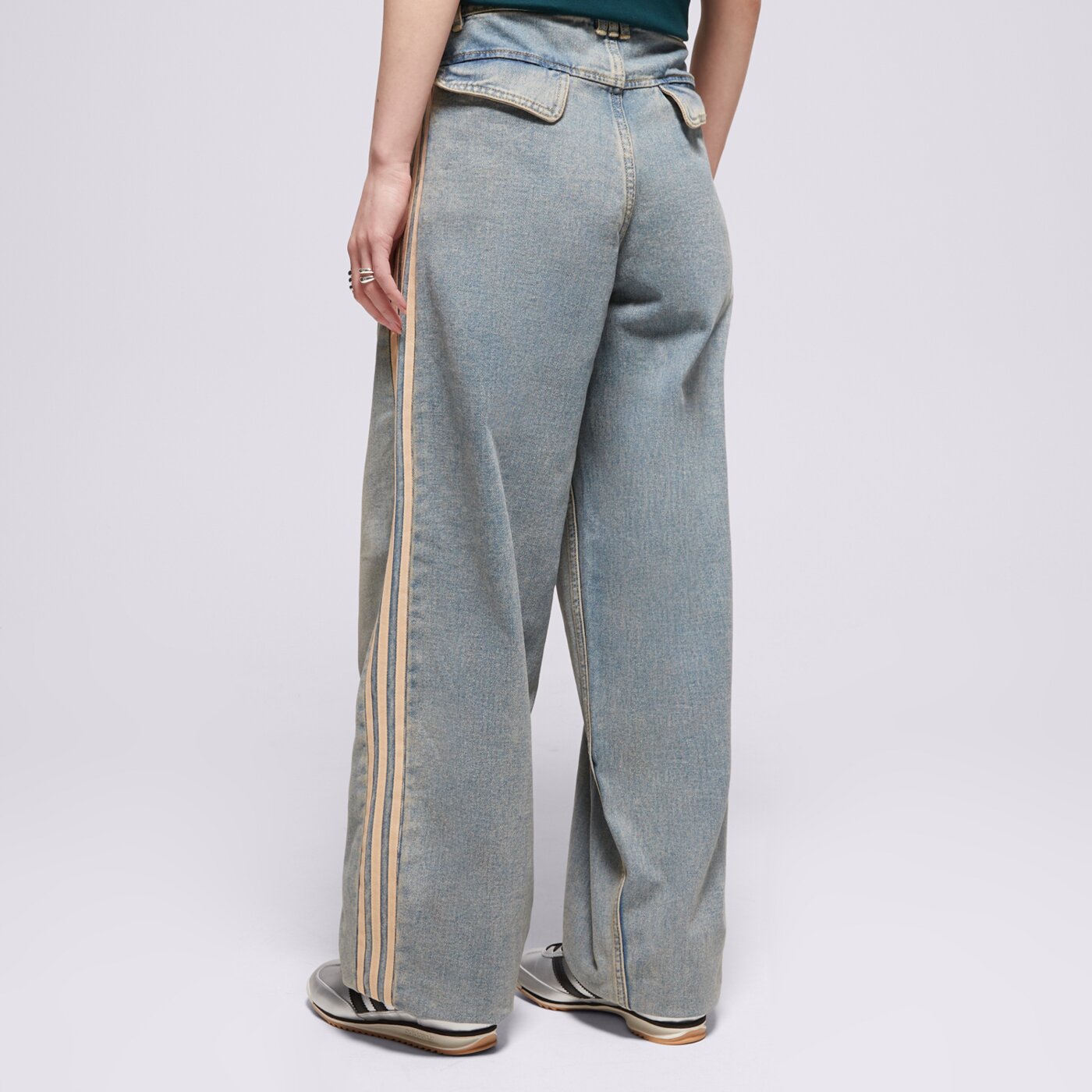 Дамски панталони ADIDAS ПАНТАЛОНИ P ESS DENIM PNT jy2868 цвят син