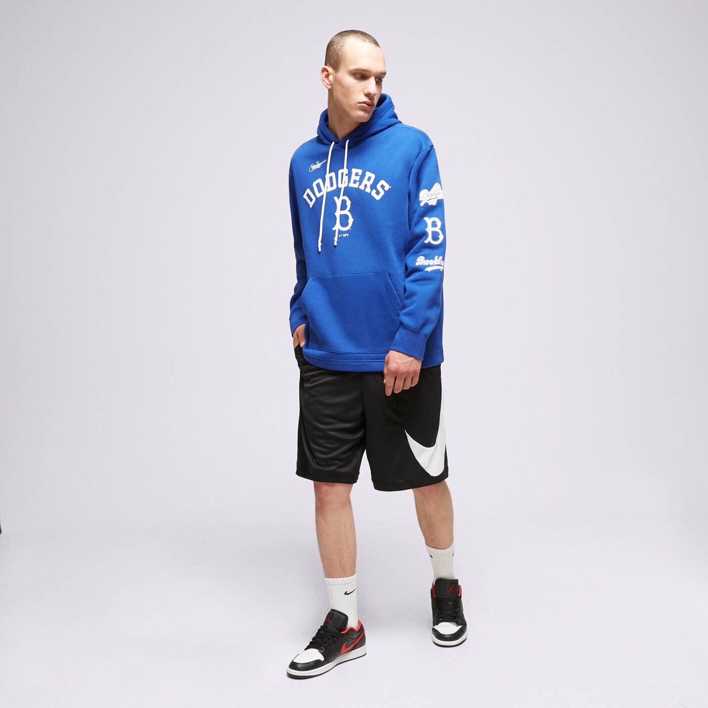 Мъжки суичър NIKE СУИТЧЪР С КАЧУЛКА BROOKLYN DODGERS MLB nkmz-4ew-kb-0qe цвят син