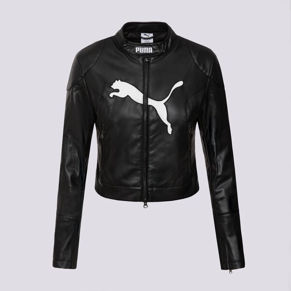 Дамско преходно яке PUMA ЯКЕ FUTURE.PUMA.ARCHIVE PLEATHER RACER JACKET 632170 01 цвят черен