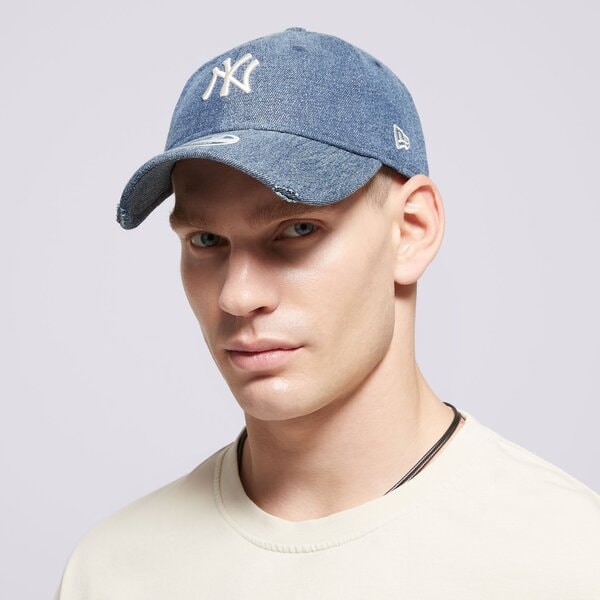 Дамска шапка с козирка NEW ERA ШАПКА WMNS ACID DENIM 920 NYY NEW YORK YANKEES 60595375 цвят тъмносин