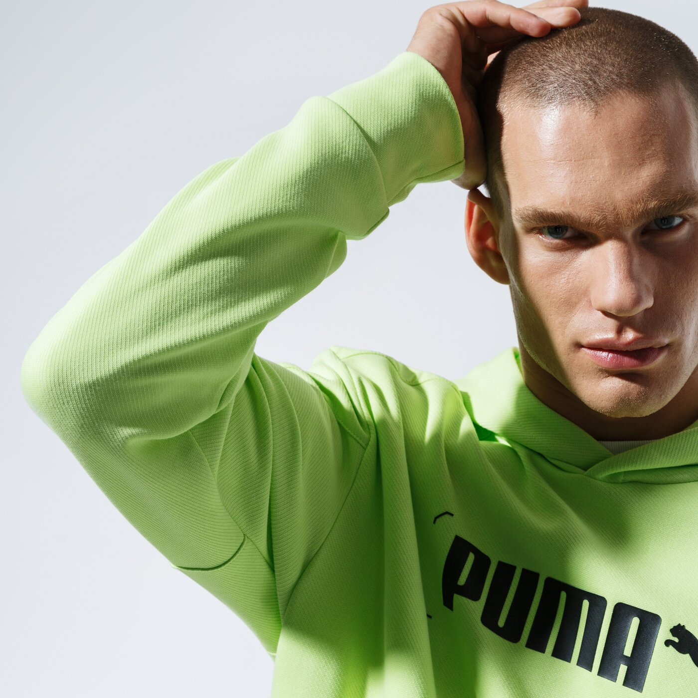 Мъжки суичър PUMA СУИТЧЪР С КАЧУЛКА NU-TILITY HOODIE 58344134 цвят зелен