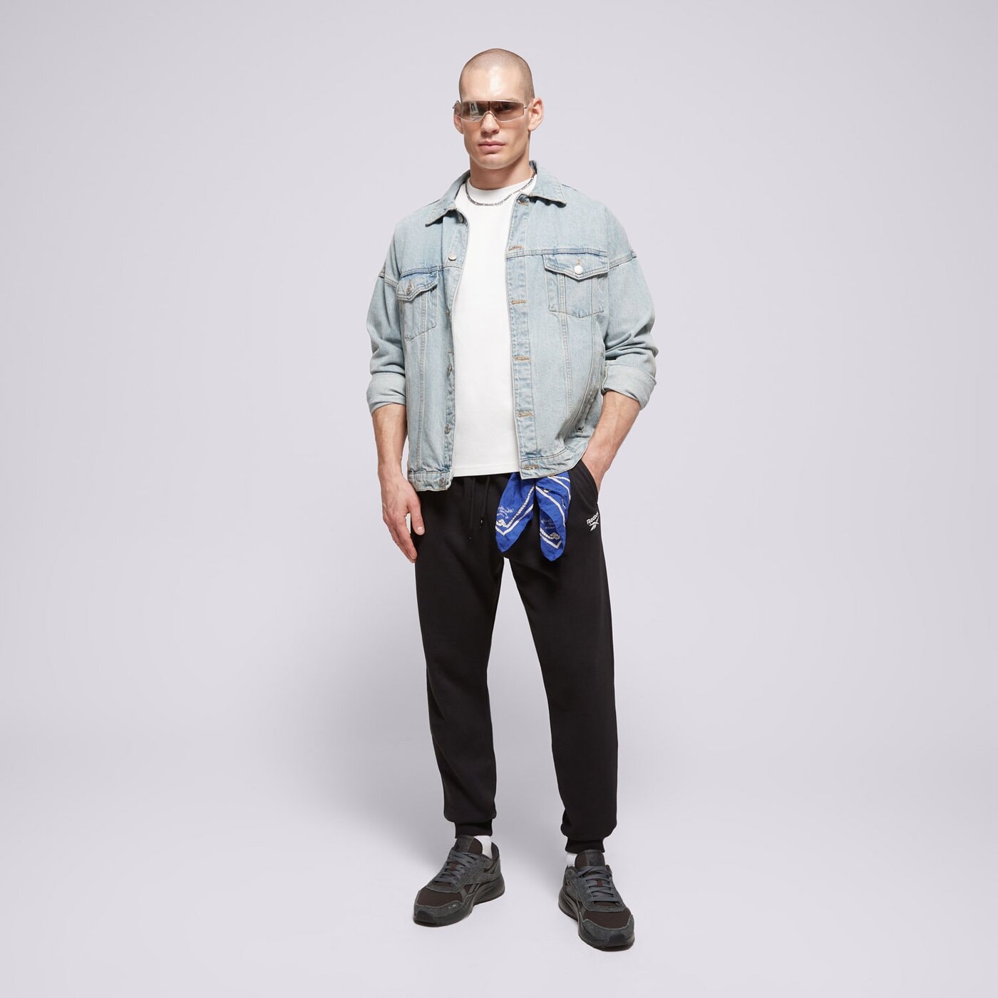 Мъжки панталони REEBOK ПАНТАЛОНИ RI FT LEFT LEG JOGGER hs7376_100065295 цвят черен