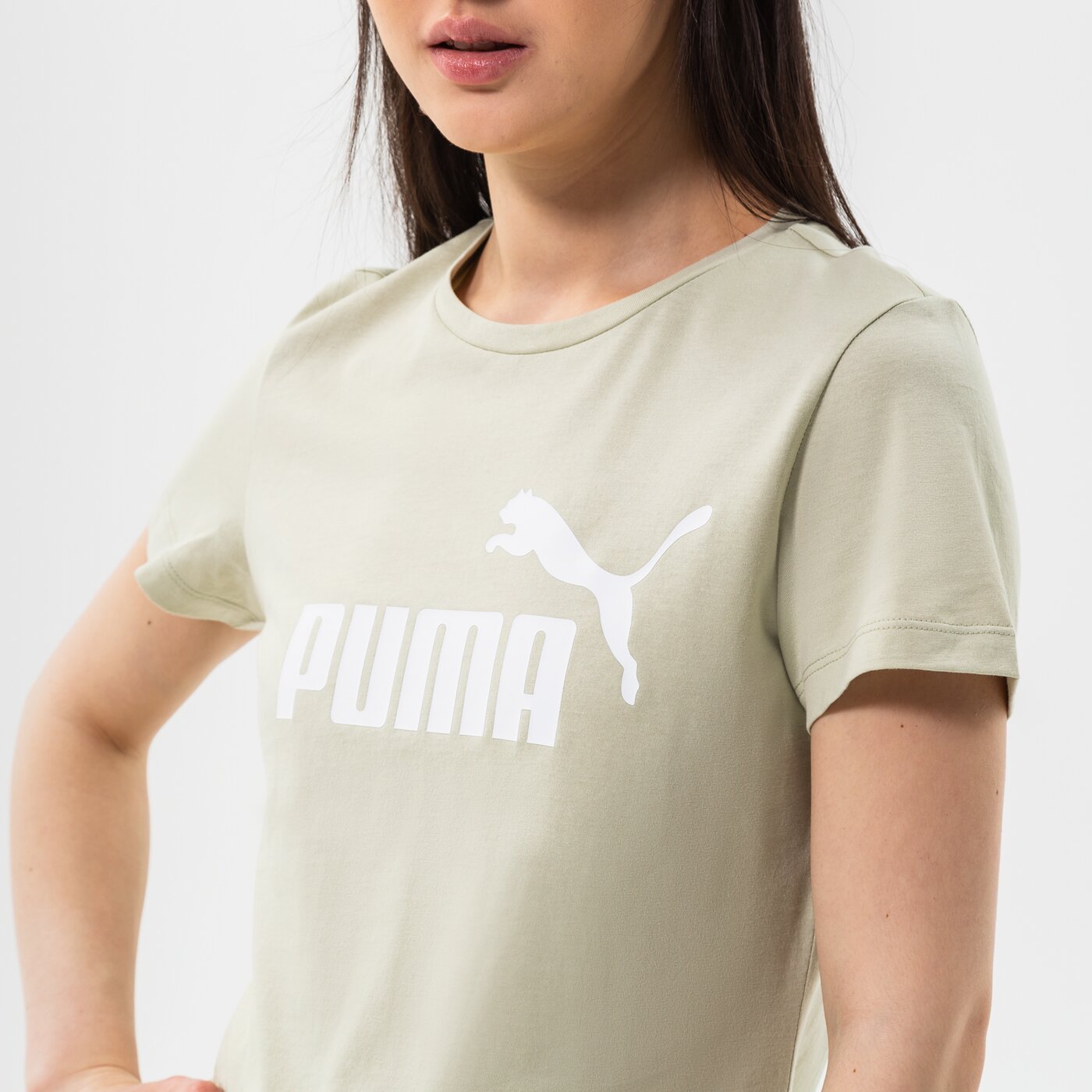 Дамска тениска PUMA ТЕНИСКА ESS LOGO TEE (S) 586775 85 цвят зелен