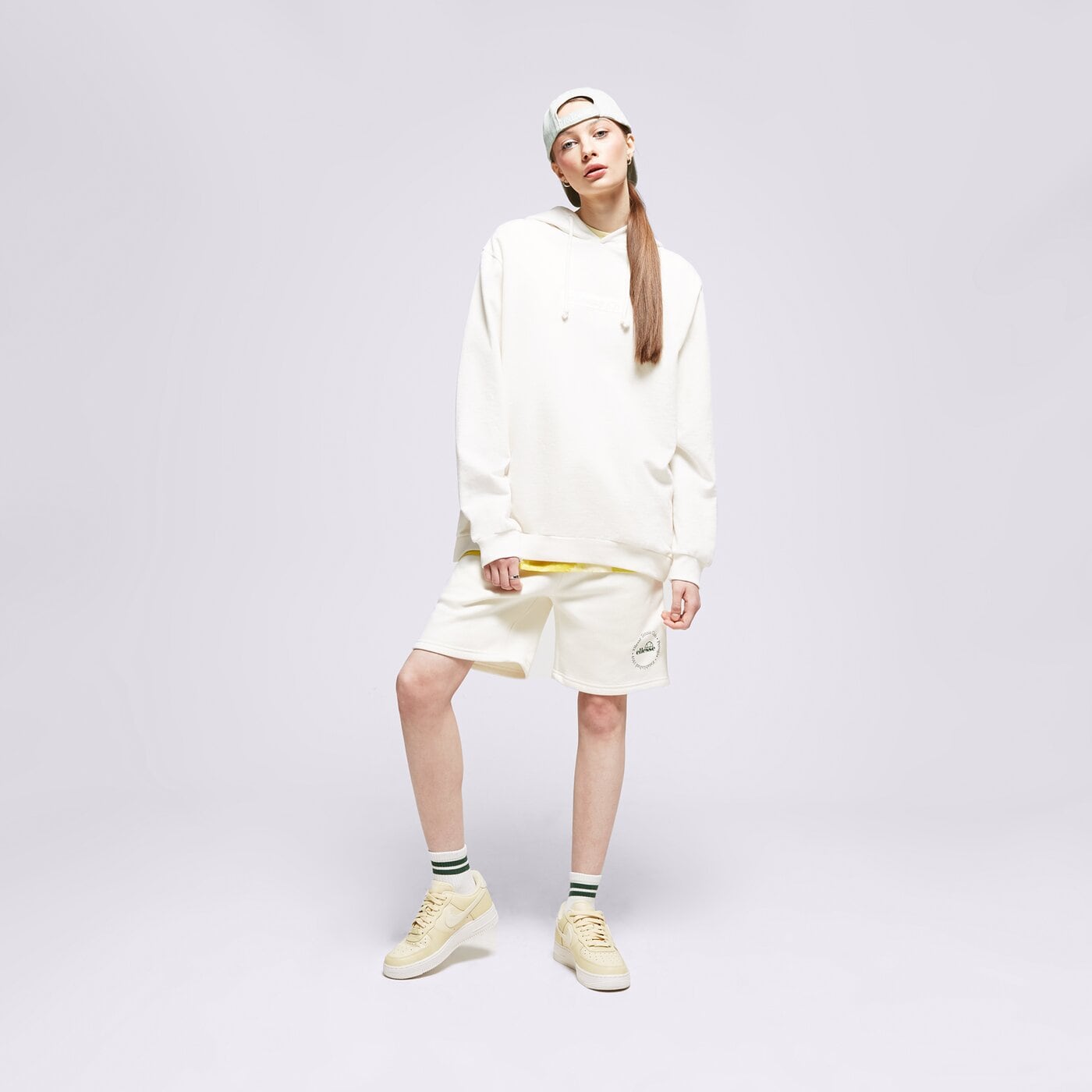 Дамски суичър ELLESSE СУИТЧЪР С КАЧУЛКА ODINA OH HOODY OFF WHT sgr17899904 цвят бял