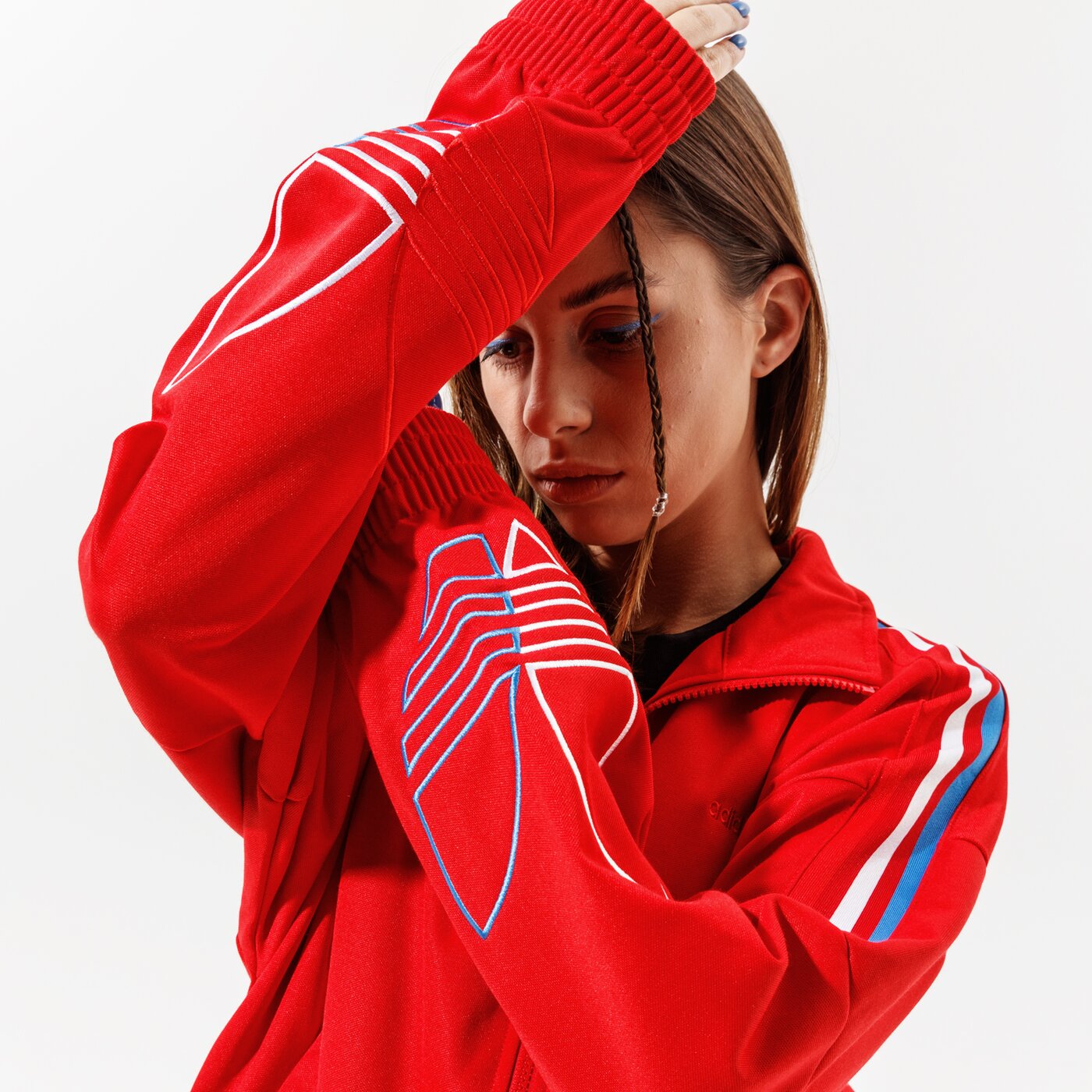 Дамски суичър ADIDAS СУИТЧЪР TRACKТОП PB gn6982 цвят червен