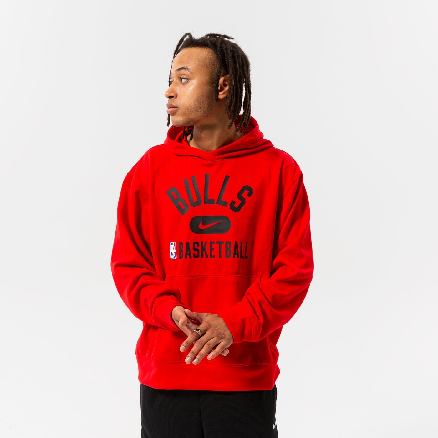 Мъжки суичър NIKE СУИТЧЪР С КАЧУЛКА CHI M NK DF SPOTLIGHT PO HD NBA db0888-657 цвят червен