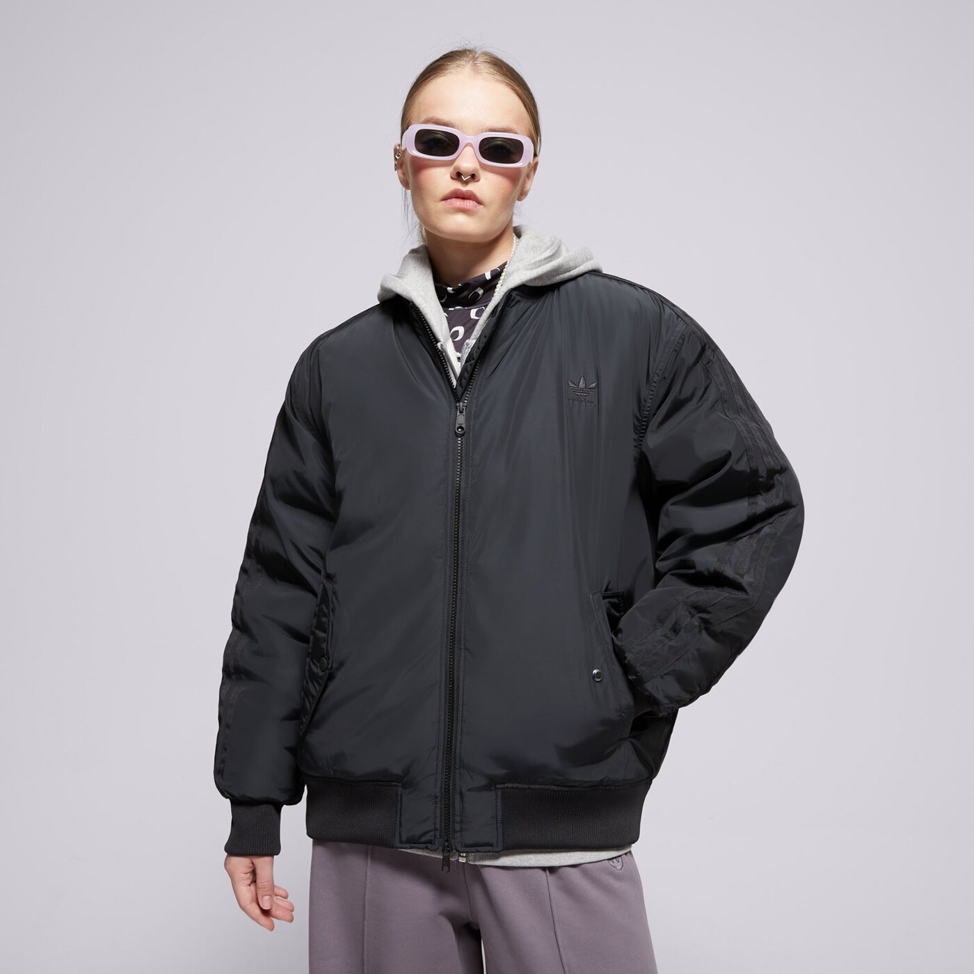 Дамско зимно яке ADIDAS ЯКЕ ЗИМНО SST BOMBER JKT iw8422 цвят черен