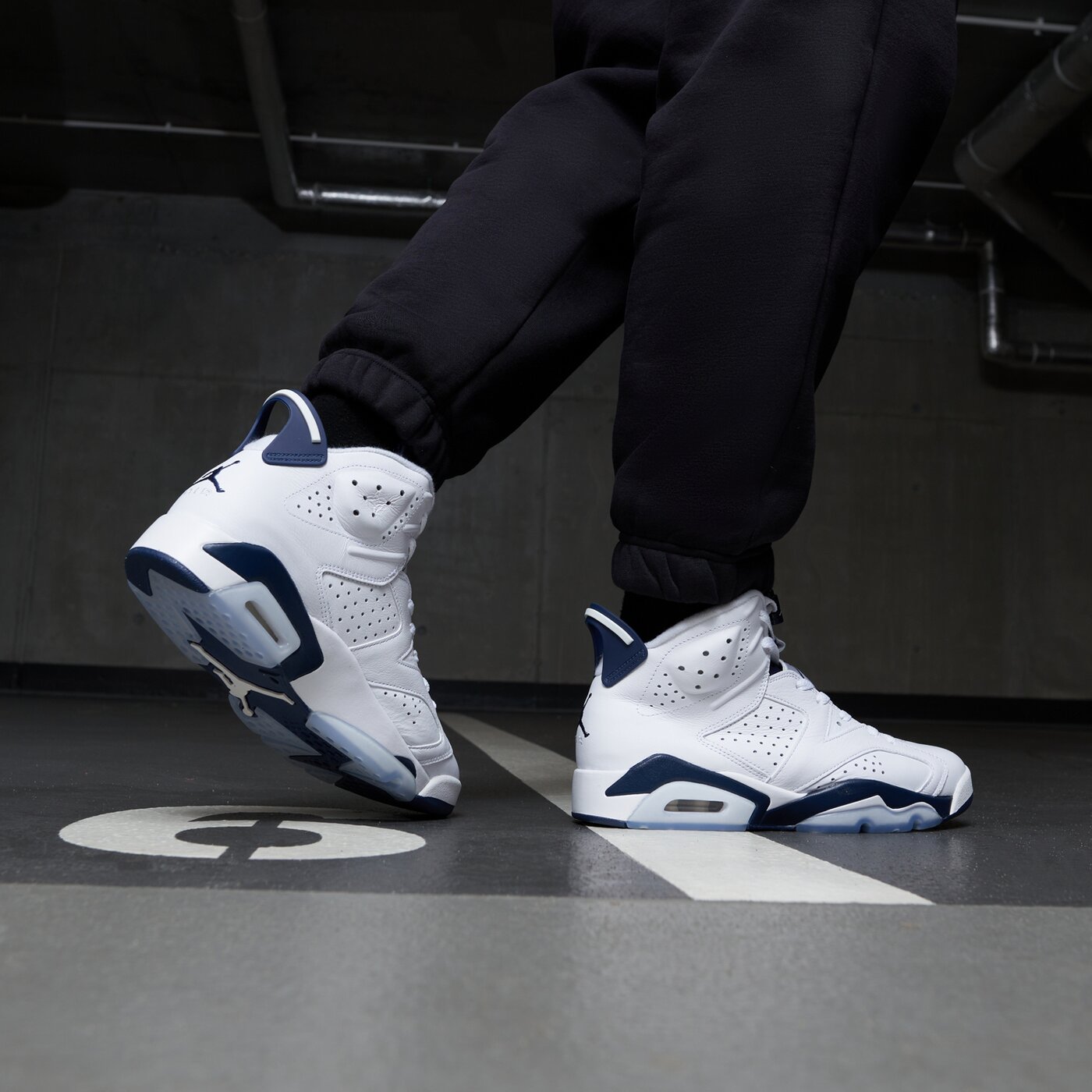 Мъжки маратонки A.JORDAN 6 RET  ct8529-141 цвят бял