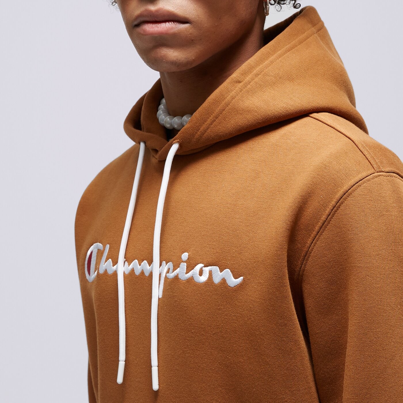 Мъжки суичър CHAMPION СУИТЧЪР С КАЧУЛКА HOODED SWEATSHIRT 219203ms531 цвят горчица