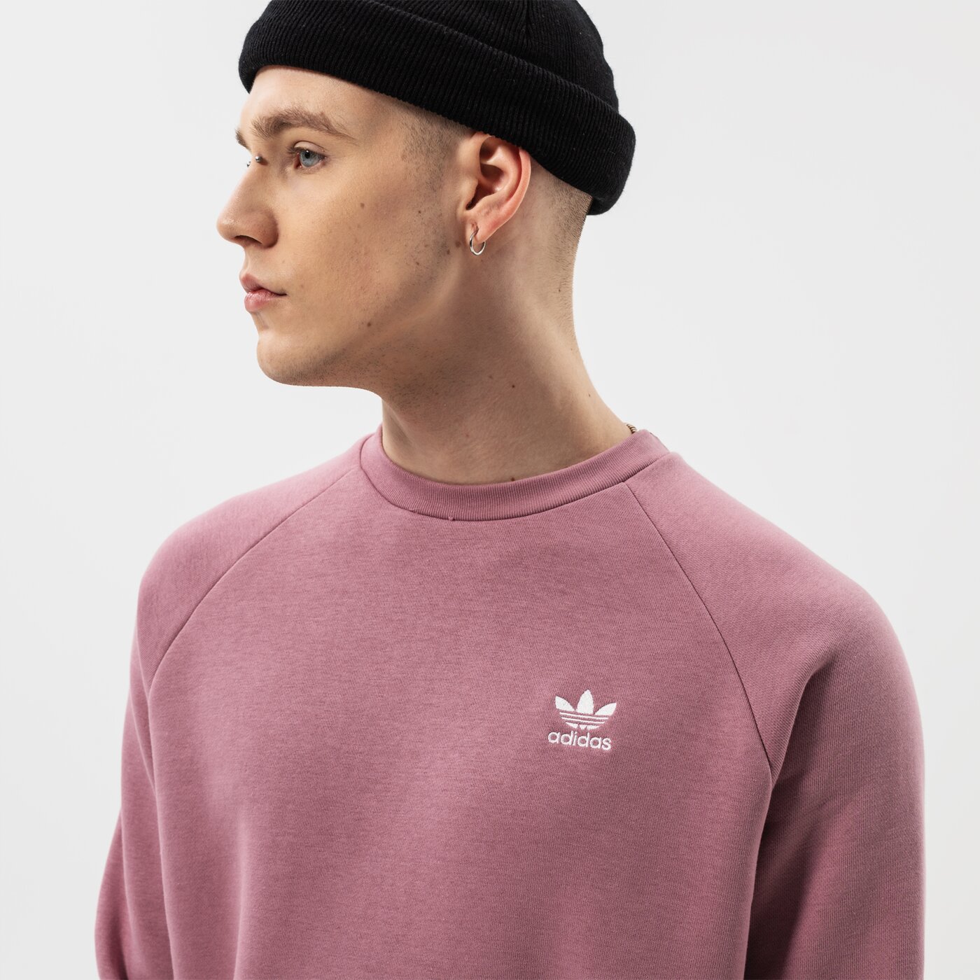 Мъжки суичър ADIDAS СУИТЧЪР ESSENTIAL CREW he9430 цвят виолетов