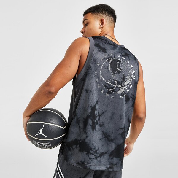 Мъжка тениска JORDAN ПОТНИК JDAN TIE DYE JERSEY BLACK TEE dz0565-022 цвят черен