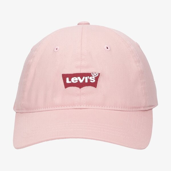 Дамска шапка с козирка LEVI'S ШАПКА MID BATWING FLEXFIT 38139-0055 цвят розов
