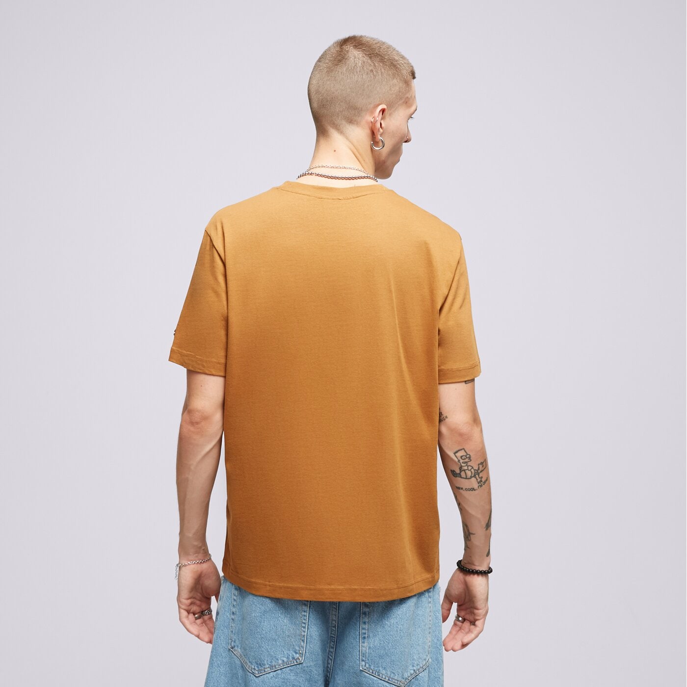 Мъжка тениска CHAMPION ТЕНИСКА CREWNECK 219214ms531 цвят горчица