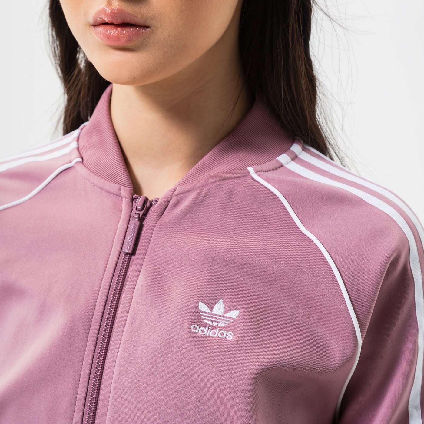 Дамски суичър ADIDAS СУИТЧЪР СЪС ЗАКОПЧАВАНЕ SST TRACKТОП PB he9563 цвят розов