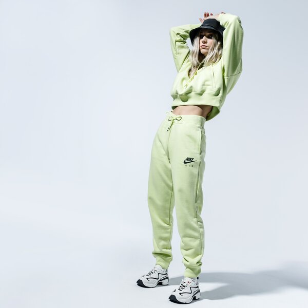 Дамски суичър NIKE СУИТЧЪР С КАЧУЛКА W NSW AIR HOODIE FLC BB cj3082-367 цвят зелен