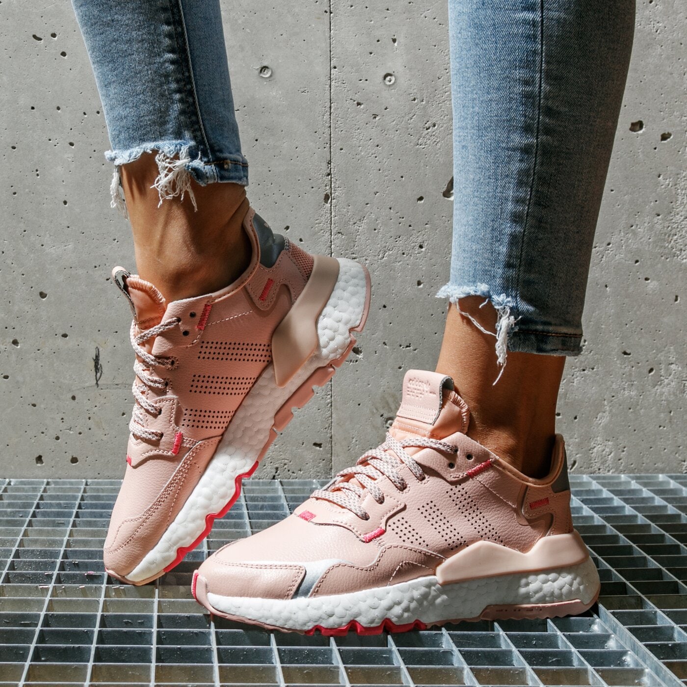 Детски маратонки ADIDAS NITE JOGGER J eg6744 цвят розов