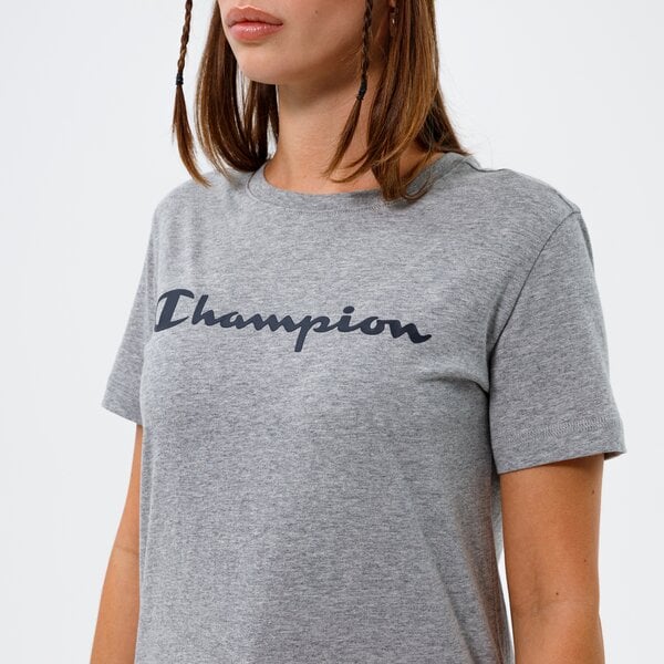 Дамска тениска CHAMPION ТЕНИСКА CREWNECK ТЕНИСКА 113223em006 цвят сив